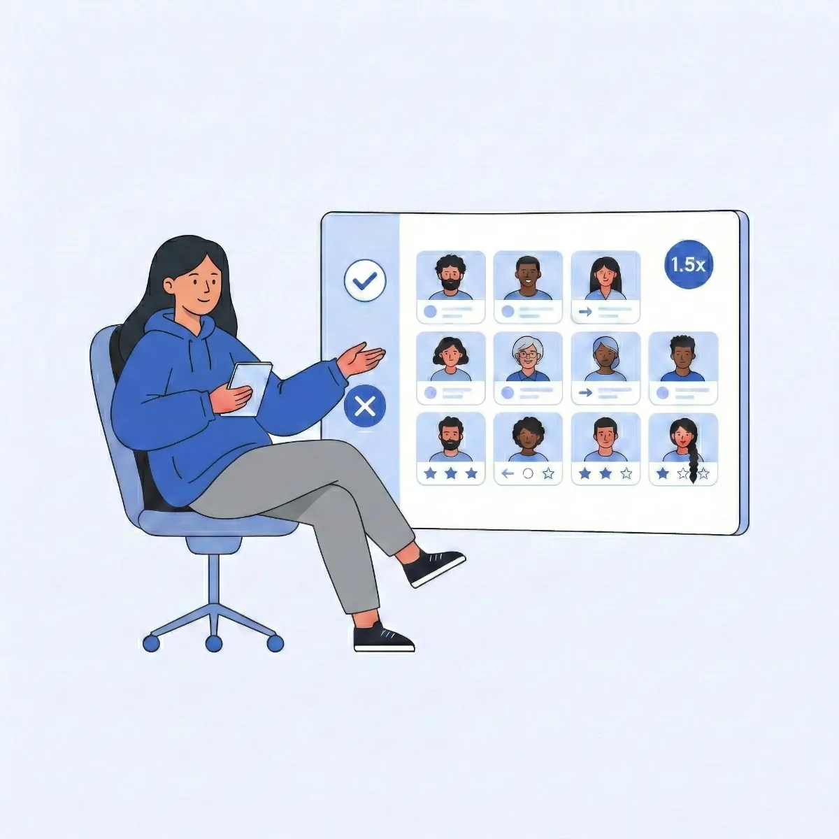 Review more candidates in less time